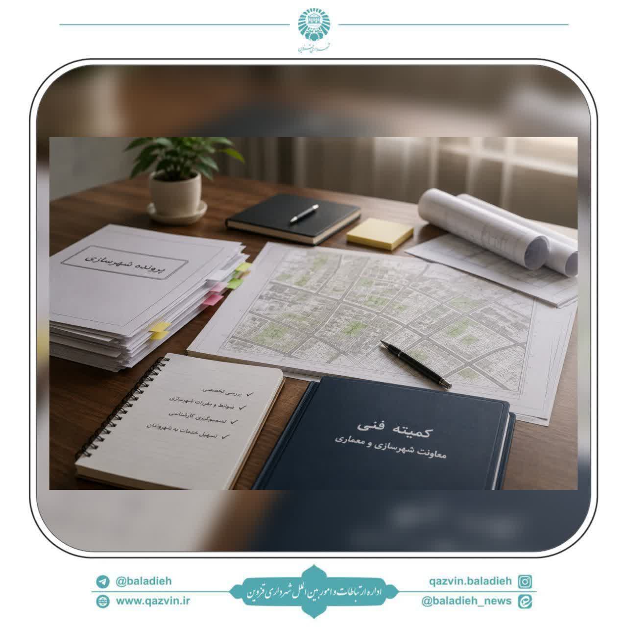 بررسی ۷ پرونده شهرسازی در کمیته فنی شهرداری قزوین