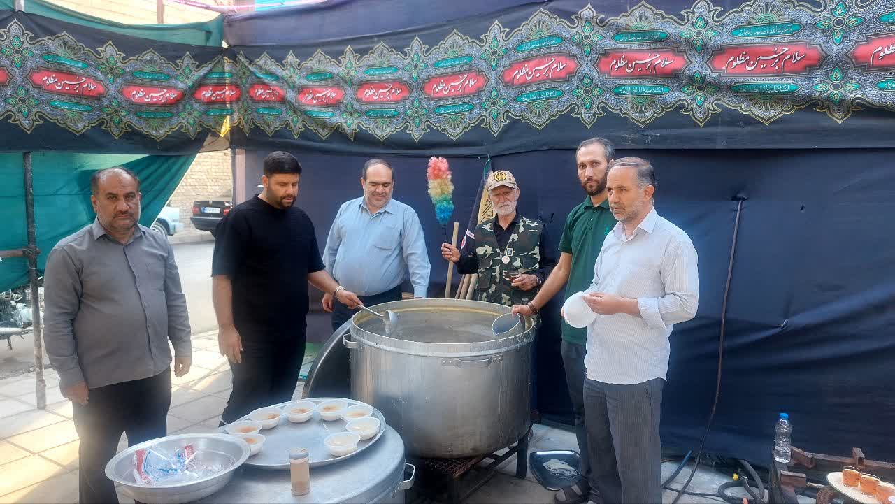 بازدید فرماندار آوج از موکب قمر بنی‌هاشم آبگرم