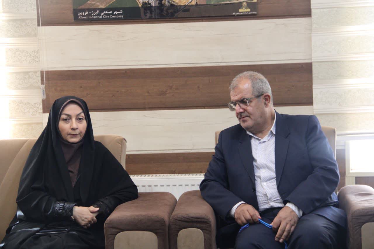 دیدار مدیرکل بهزیستی قزوین با فرماندار البرز