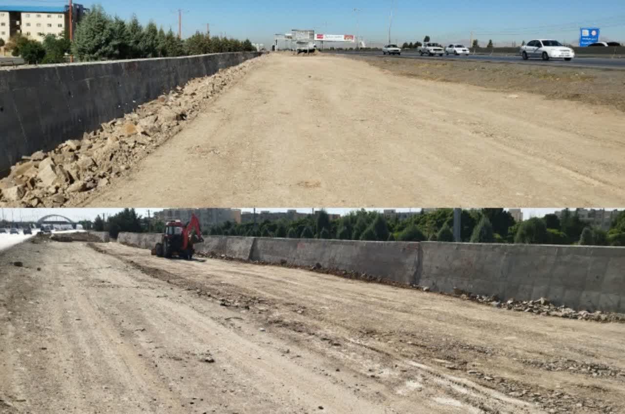 تداوم عملیات زیرسازی کمربندی شمالی محمدیه