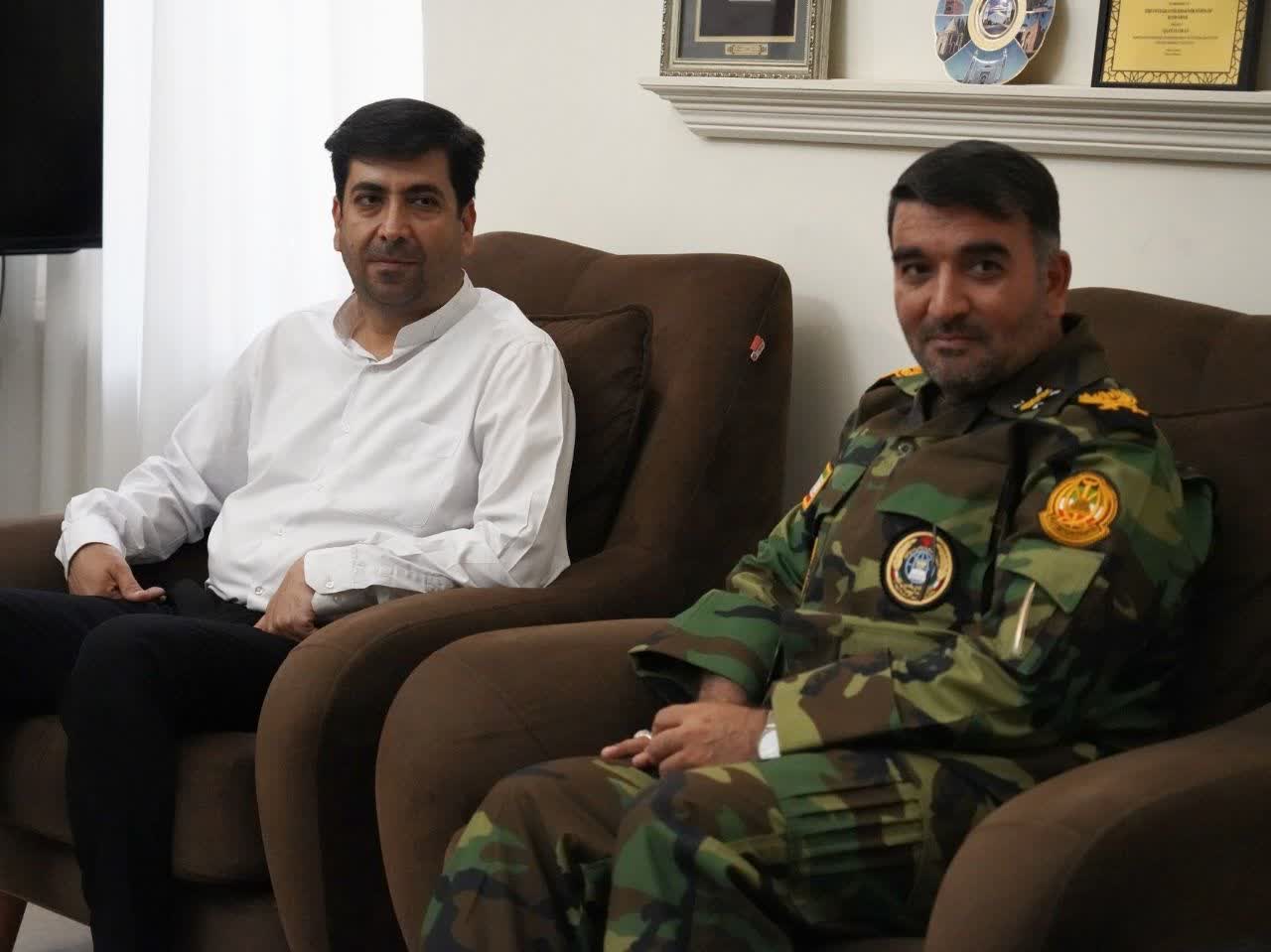 دیدار فرمانده لشکر ۱۶ زرهی با شهردار قزوین