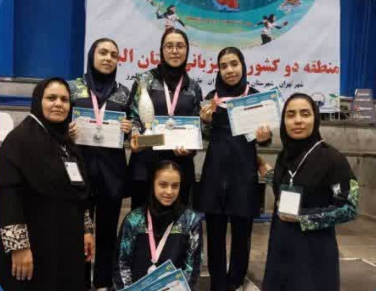 نایب‌قهرمانی دختران بدمینتون قزوین در کشور
