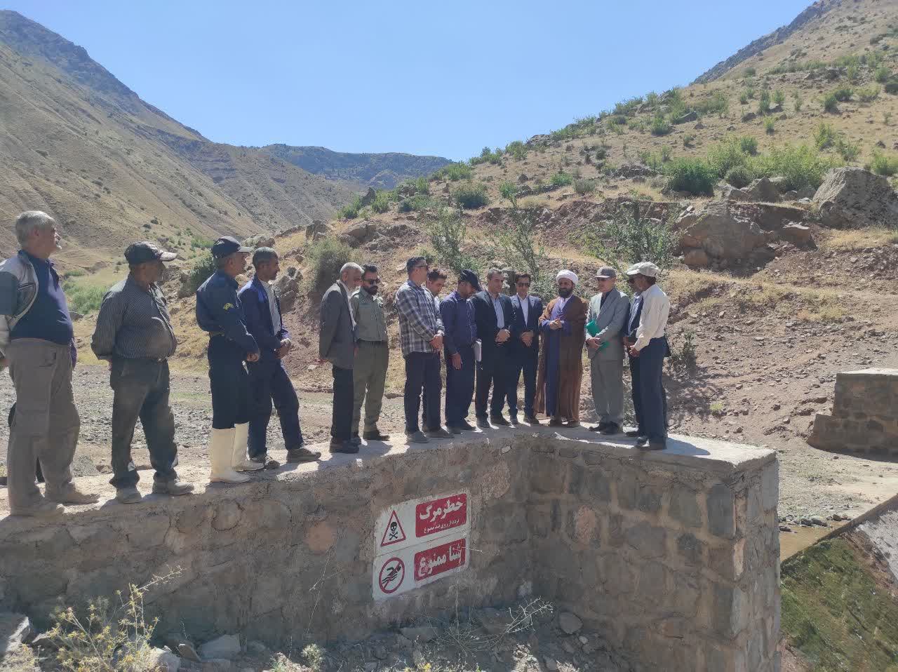 افتتاح بند آبخیزداری روستای مدان الموت شرقی