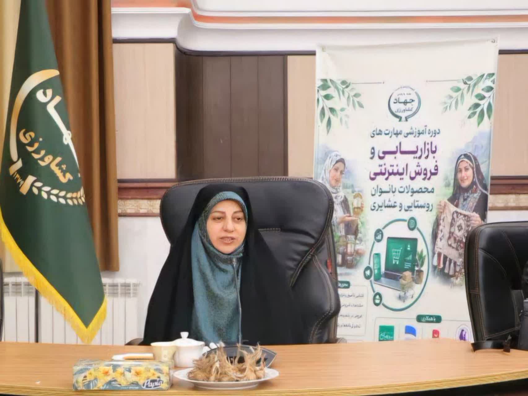 آموزش فروش آنلاین به بیش از ۱۰۰ بانوی کارآفرین قزوین