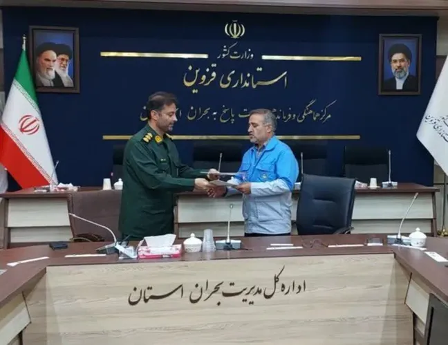 بسیج سازندگی قزوین در خط مقدم مقابله با حوادث غیرمترقبه؛ توافقنامه همکاری با مدیریت بحران امضا شد