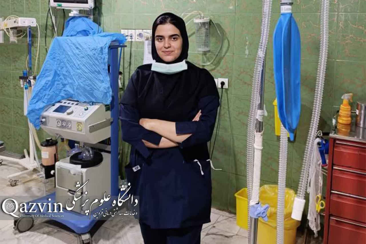 تجلیل از دانشجوی پرستاری قزوین