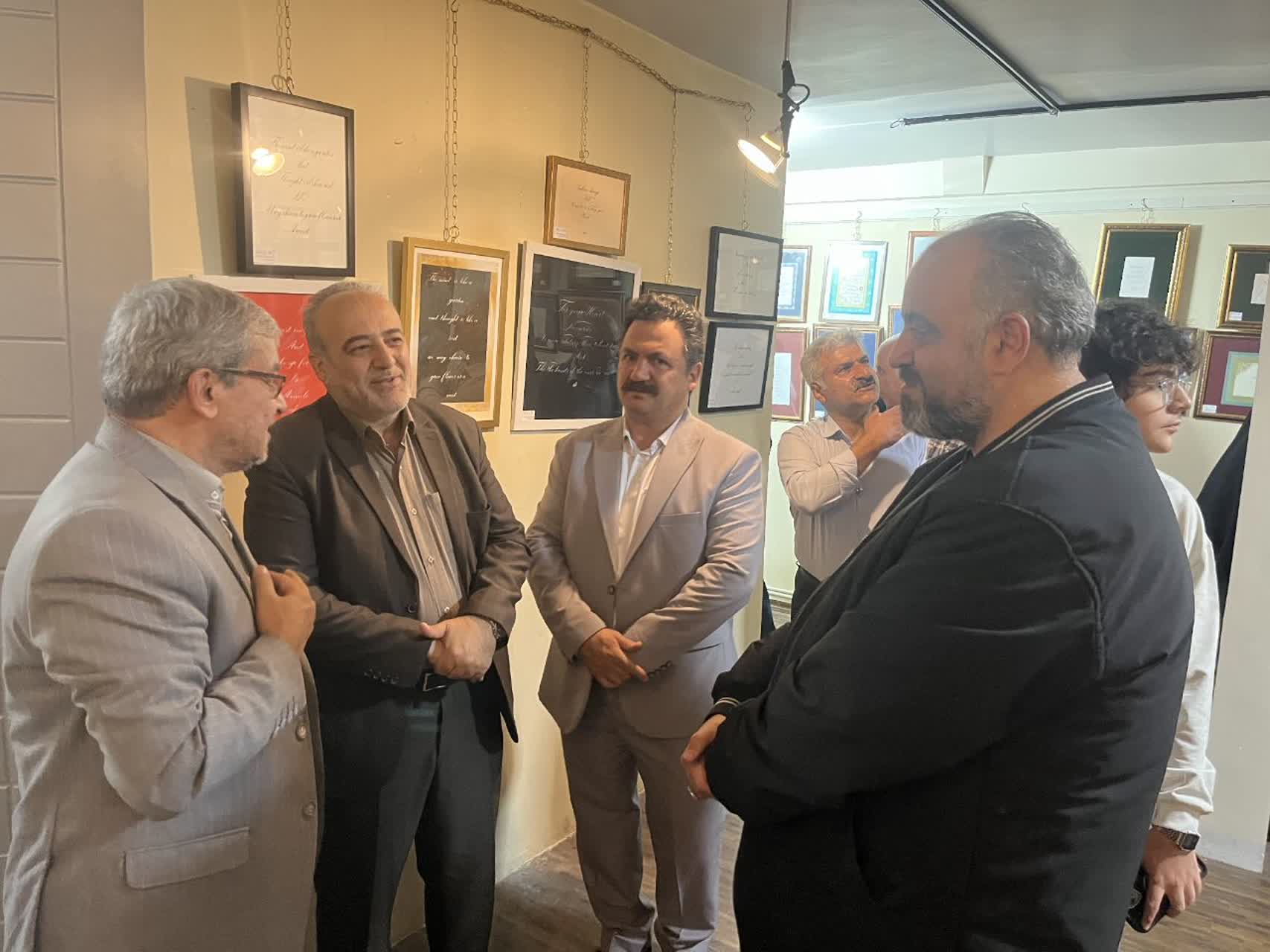 نمایشگاه خوشنویسی هنرجویان قزوین گشایش یافت