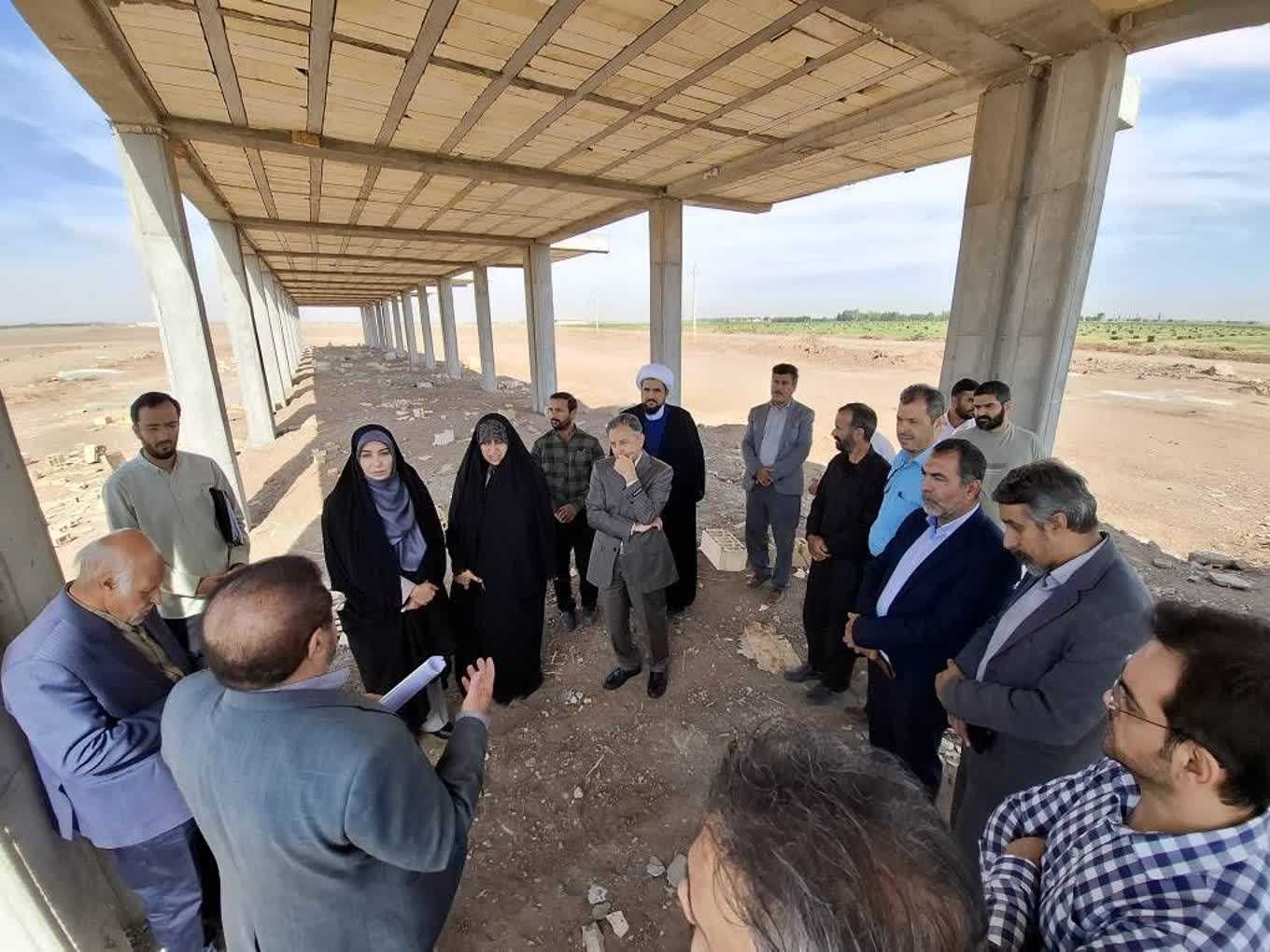 بازدید فاطمه محمدبیگی از پروژه نهضت ملی مسکن فارسیان قزوین
