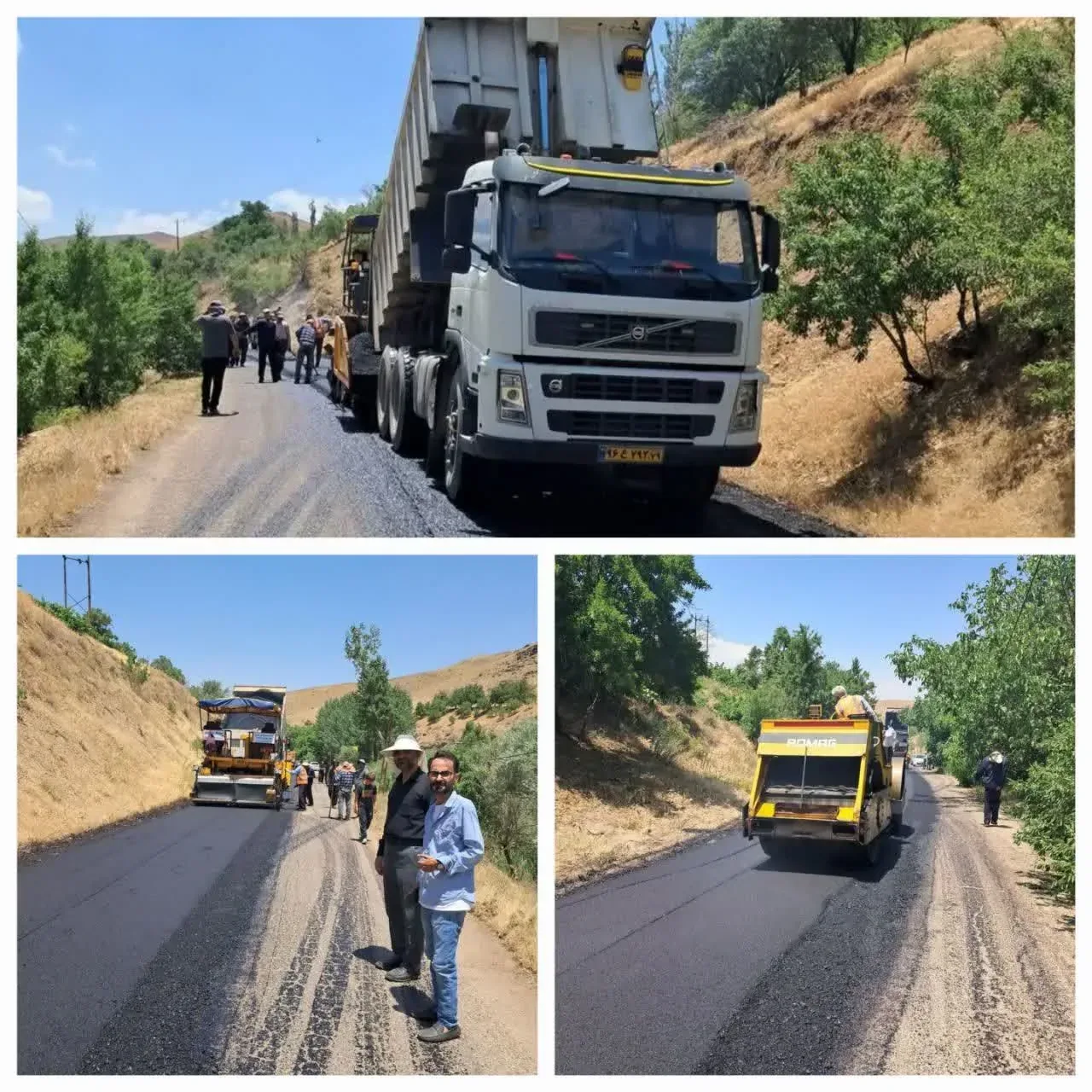 آغاز عملیات آسفالت راه روستایی کورچشمه با پیگیری نماینده مردم تاکستان
