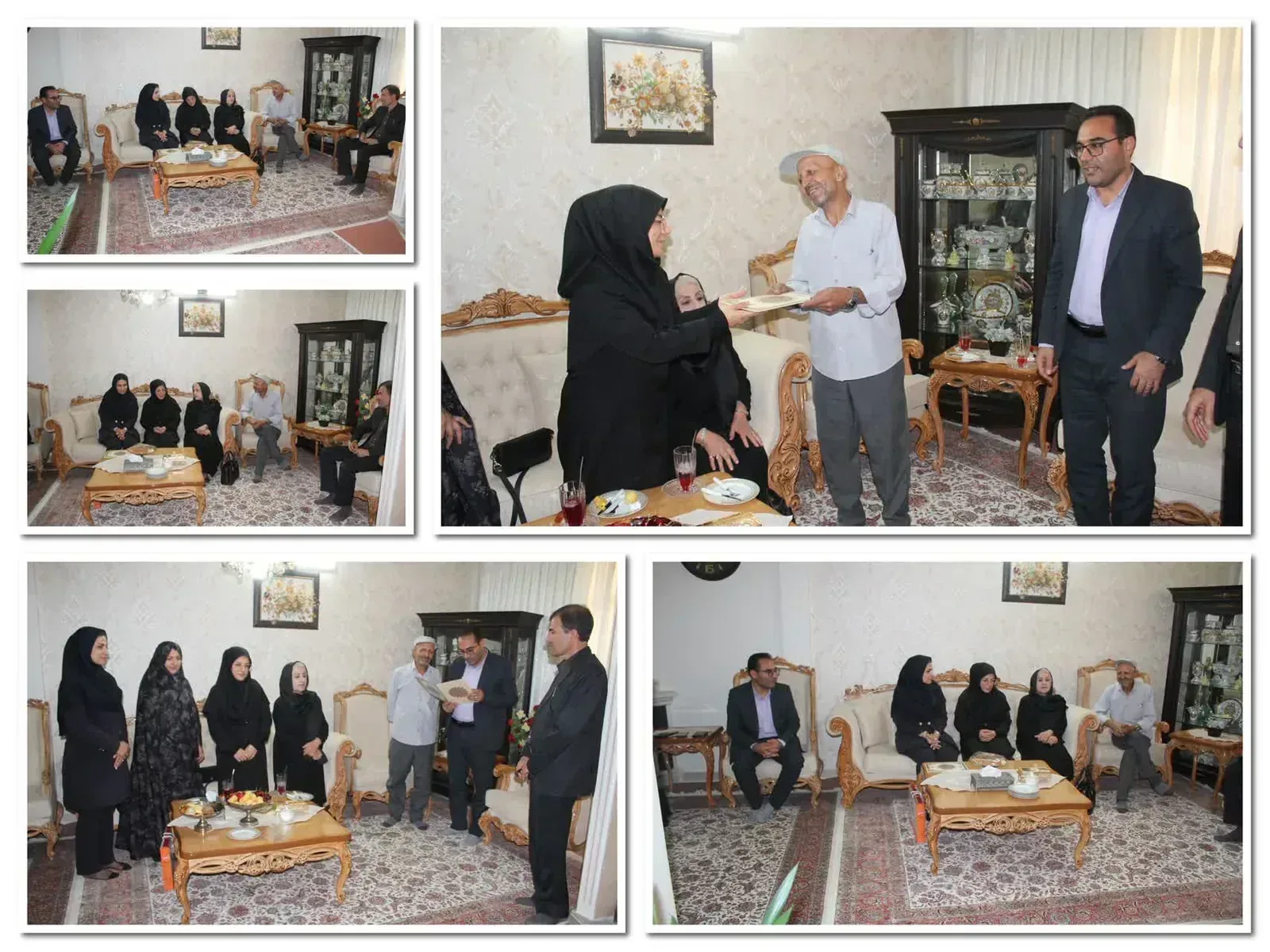 دیدار سرپرست ثبت احوال استان قزوین با آزاده و جانباز دفاع مقدس حسن ملکی