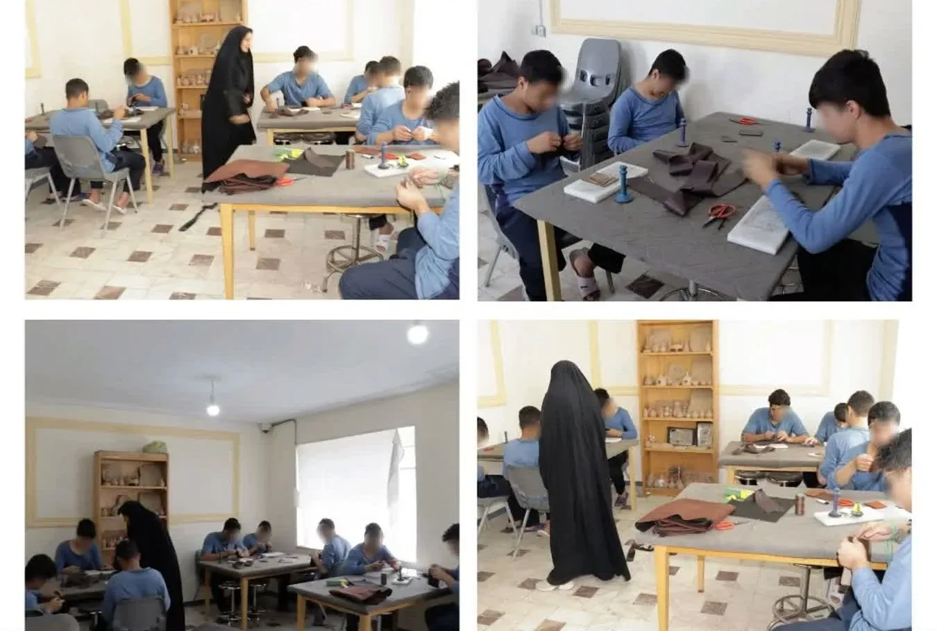 آغاز نخستین دوره آموزش سراجی سنتی در کانون اصلاح و تربیت پسران قزوین