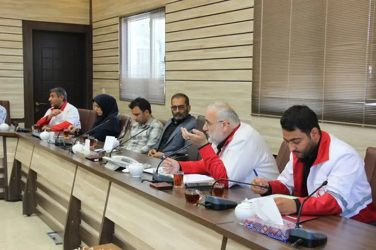 جلسه هماهنگی پوشش امدادی مراسم تشییع رهبر شهید انقلاب در قزوین برگزار شد