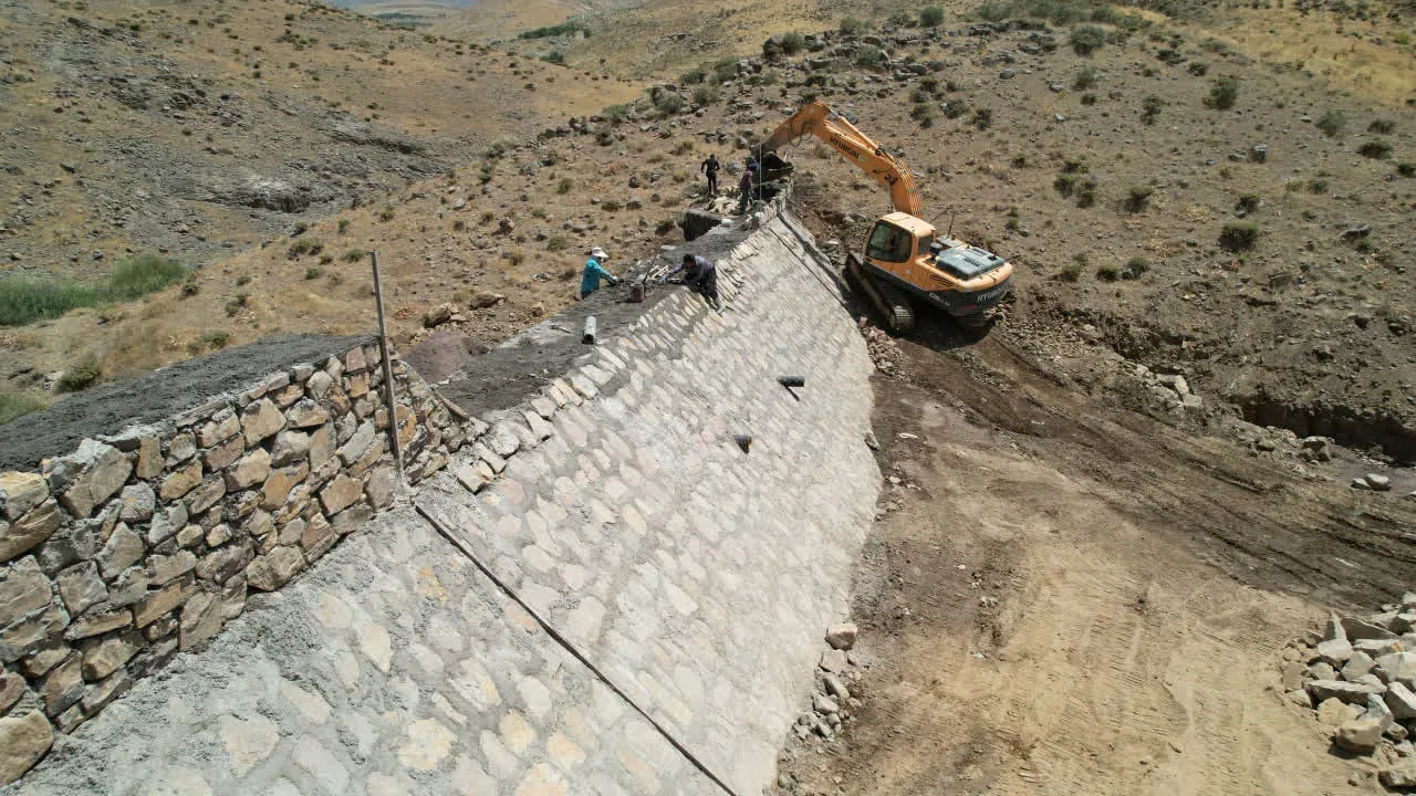 احداث ۴ سیل‌بند در روستاهای استان قزوین با همت بسیج سازندگی