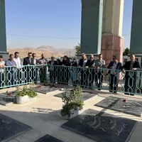 تجدید میثاق همکاران تامین اجتماعی قزوین با شهدا در هفته دولت