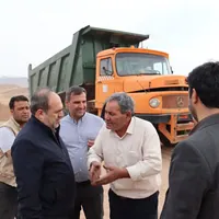 بازدید فرماندار آوج از پروژه زیرسازی روستای دشت‌آهو