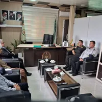 دیدار رئیس زندان بوئین‌زهرا با فرمانده انتظامی