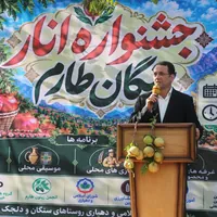طاهرخانی: جشنواره انار طارم به رونق اقتصادی منطقه کمک می‌کند