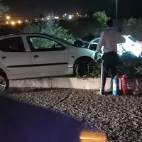 تصادف چهار خودرو در محور باراجین قزوین با ۶ مصدوم