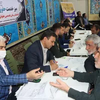 میز خدمت و رسیدگی به مطالبات مردم در اقبالیه