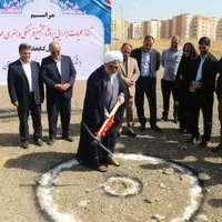 کلنگ احداث کتابخانه سپهر مهرگان قزوین