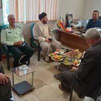 بازدید امام جمعه و رئیس کلانتری نرجه از اداره گاز